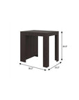 36" Brown Wood Kitchen Island