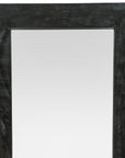 64" Black Solid Wood Leaning Framed Full Length Mirror