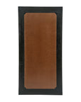64" Black Solid Wood Leaning Framed Full Length Mirror