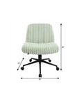 Pink and Black Adjustable Height Faux Fur Swivel Rolling Gaming Chair