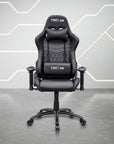 Black Swivel Rolling Racecar Gaming Chair