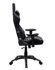 Black Swivel Rolling Racecar Gaming Chair