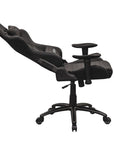 Black Swivel Rolling Racecar Gaming Chair