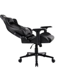 Black Swivel Rolling Racecar Gaming Chair