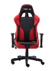 Black And Red And Black Swivel Rolling Gaming Chair