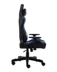 Blue And Black Swivel Rolling Gaming Chair