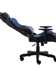 Blue And Black Swivel Rolling Gaming Chair