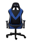 Blue And Black Swivel Rolling Gaming Chair