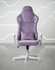 White Velvet Swivel Rolling Gaming Chair