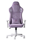 White Velvet Swivel Rolling Gaming Chair