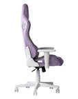 White Velvet Swivel Rolling Gaming Chair