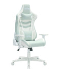 Blue And White Swivel Rolling Gaming Chair