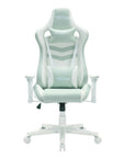 Blue And White Swivel Rolling Gaming Chair