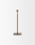 12" Gold Iron Floor Taper Candlestick