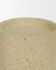 13" Beige Iron Tabletop Votive Candle Holder