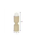 11" Beige Iron Tabletop Votive Candle Holder