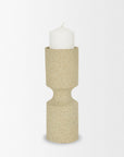 11" Beige Iron Tabletop Votive Candle Holder
