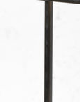 24" Black Iron And Glass Tabletop Lantern Candle Holder