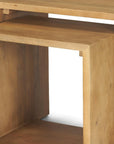 Set of Two Natural Solid Wood Frame Nested Tables