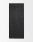 69" Brown Ribbed Solid Wood Wall Mounted And Leaning Framed Full Length Mirror