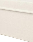 10" Off White Wicker Single Door Linen Cabinet