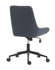 Beige And Black Adjustable Height Swivel Rolling Office Chair