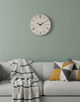 10" Black Iron And Solid Wood Analog Square Wall Clock