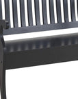 42" Black Solid Wood Storage Bench With Flip Top