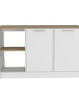 25" White Wood Kitchen Island