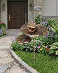 5" Copper Frog Garden Stake