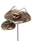 5" Copper Frog Garden Stake