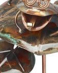 5" Copper Frog Garden Stake