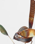10" Copper Birds Garden Stake