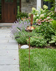 10" Copper Birds Garden Stake