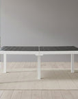 71" Brown And Black Heavy Duty Plastic Outdoor Dining Table with Umbrella Hole