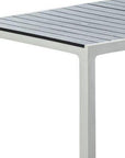 71" Brown And Black Heavy Duty Plastic Outdoor Dining Table with Umbrella Hole