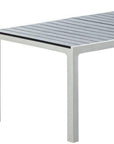 71" Brown And Black Heavy Duty Plastic Outdoor Dining Table with Umbrella Hole