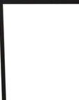 Set of Two Black Marble and Steel Square Frame Nested Tables
