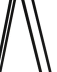 Set of Two Silver and Black Mirrored Glass and Steel Square Frame Nested Tables
