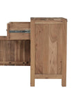 30" Natural Solid Wood Live Edge One Drawer Nightstand