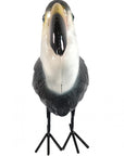 16" Black And White Metal Birds Garden Accents Accessories