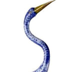 37" Blue And Gold Metal Birds Garden Accents Accessories