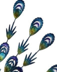 23" Blue And Purple Metal Birds Garden Accents Accessories