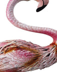 37" Pink And Yellow Metal Flamingo Garden Accents Accessories
