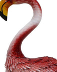 37" Pink Metal Flamingo Garden Accents Accessories