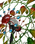 78" Red Green And Yellow Metal Windmill