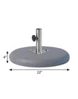 Charcoal Market Umbrella Concrete Mounted Umbrella Base