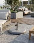 Charcoal Market Umbrella Concrete Mounted Umbrella Base