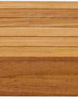 12" Brown Solid Wood Wall Mounted Floating Shelf