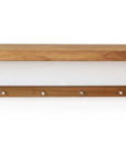 36" Brown Solid Wood Wall Mounted Floating Shelf